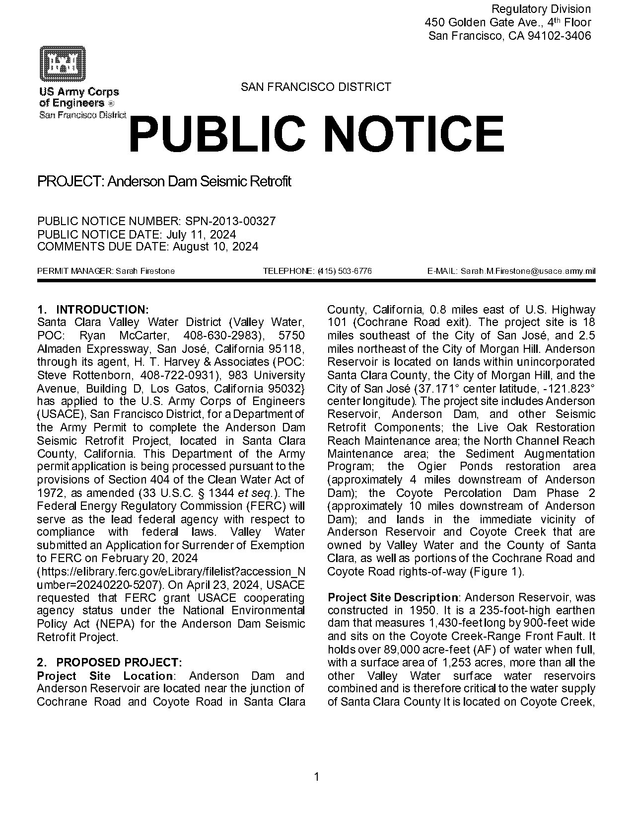 san jose water public notice