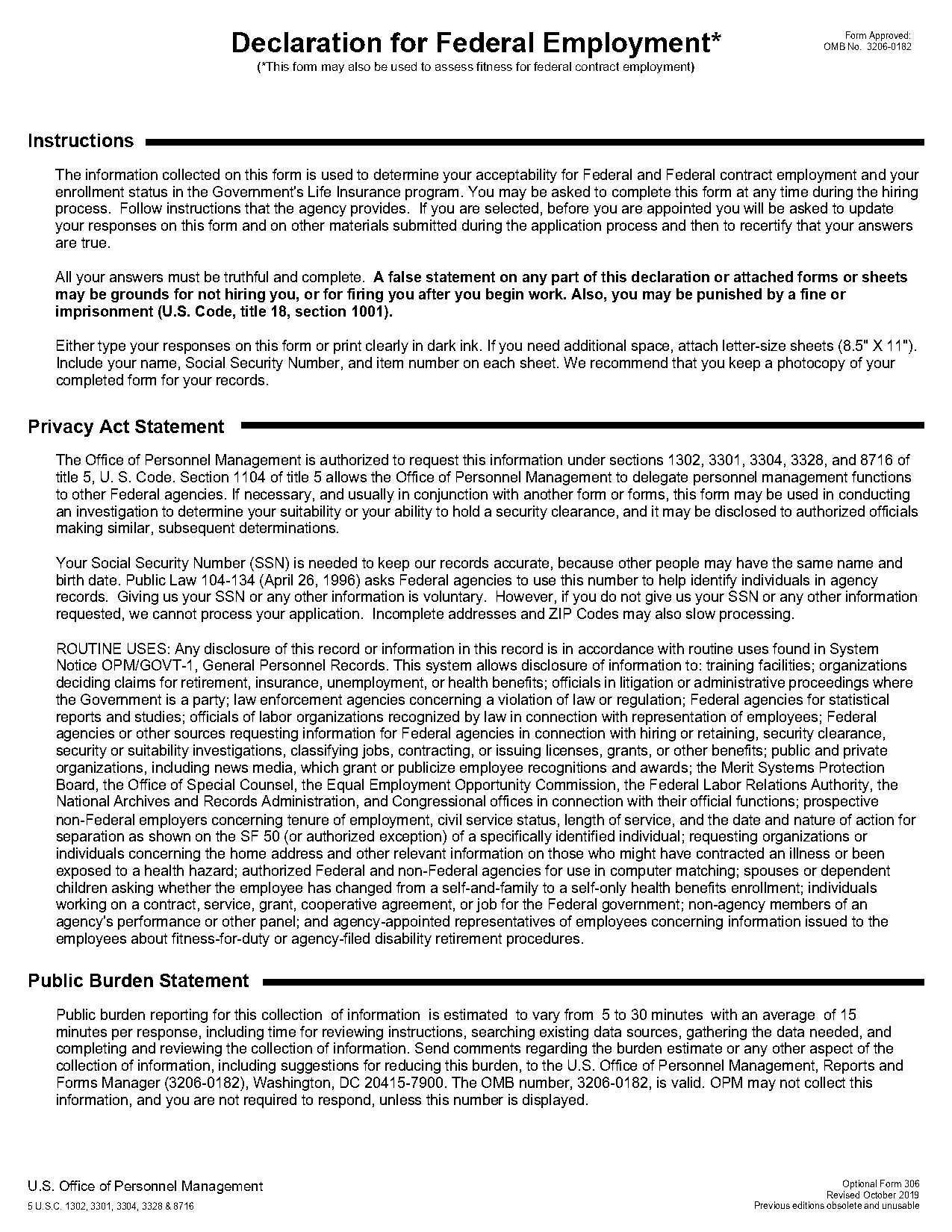 statutory declaration sample employment