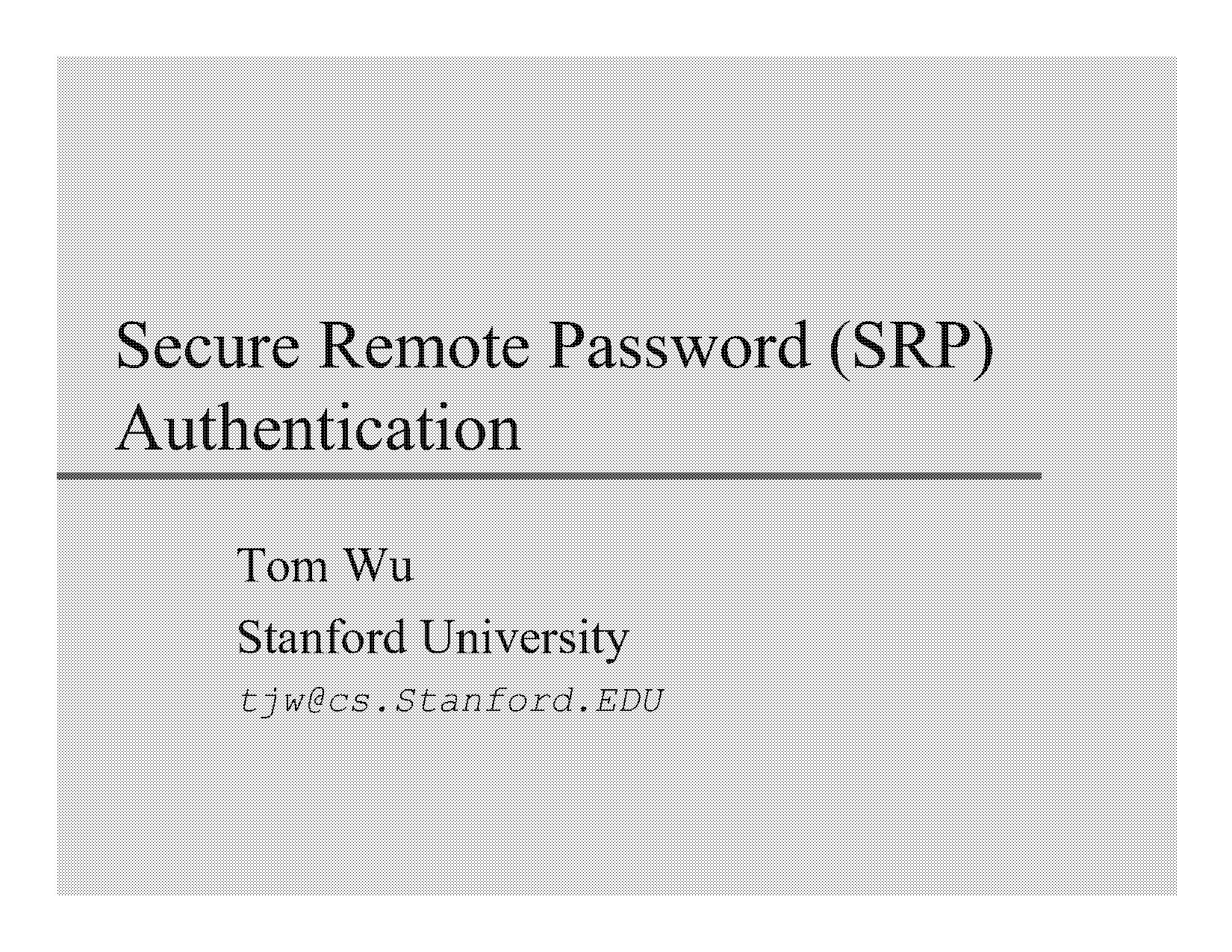 secure remote password protocol java