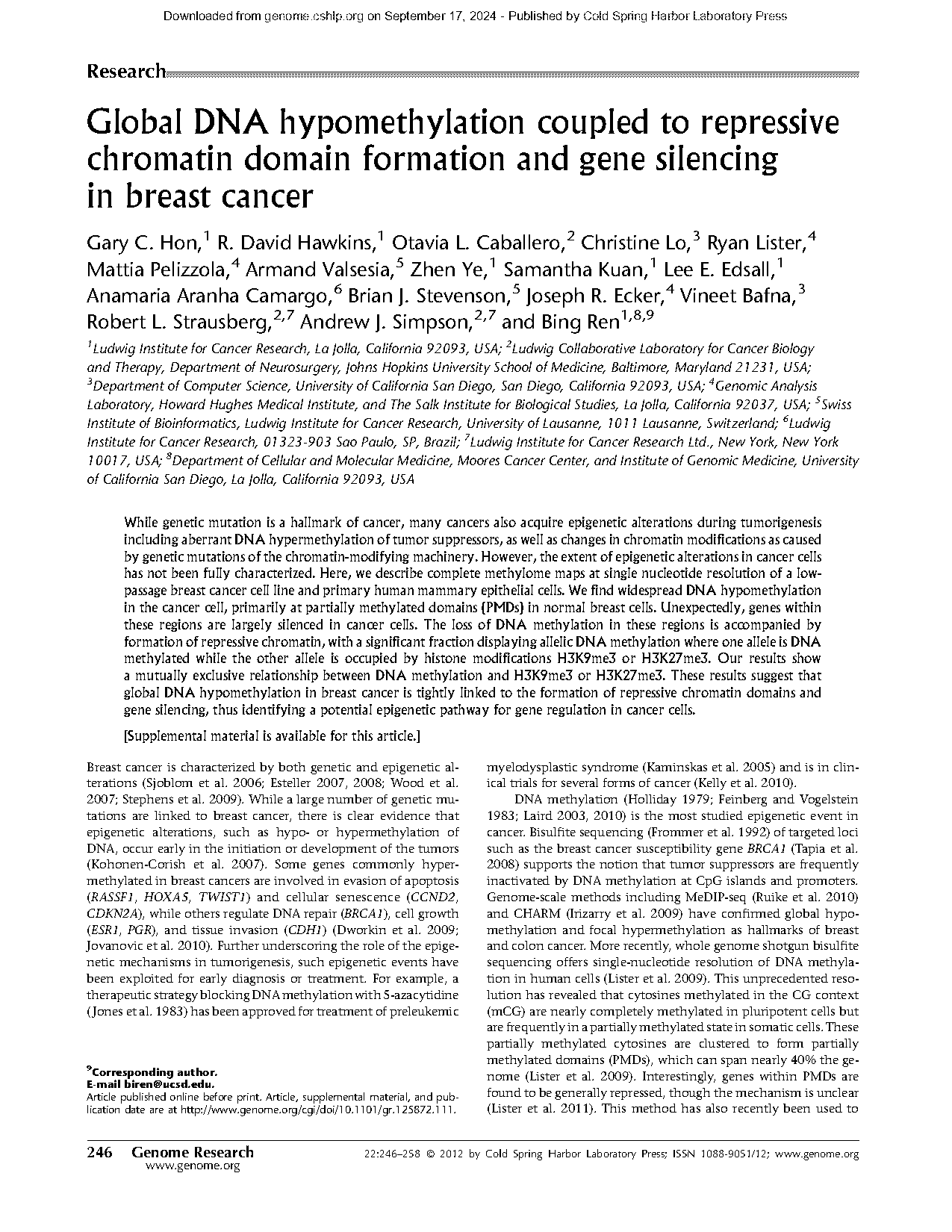 chromatin modification and dna mutation