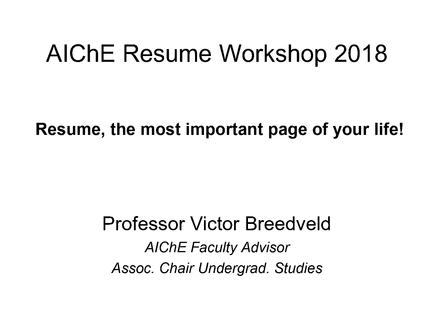 basic resume format in word