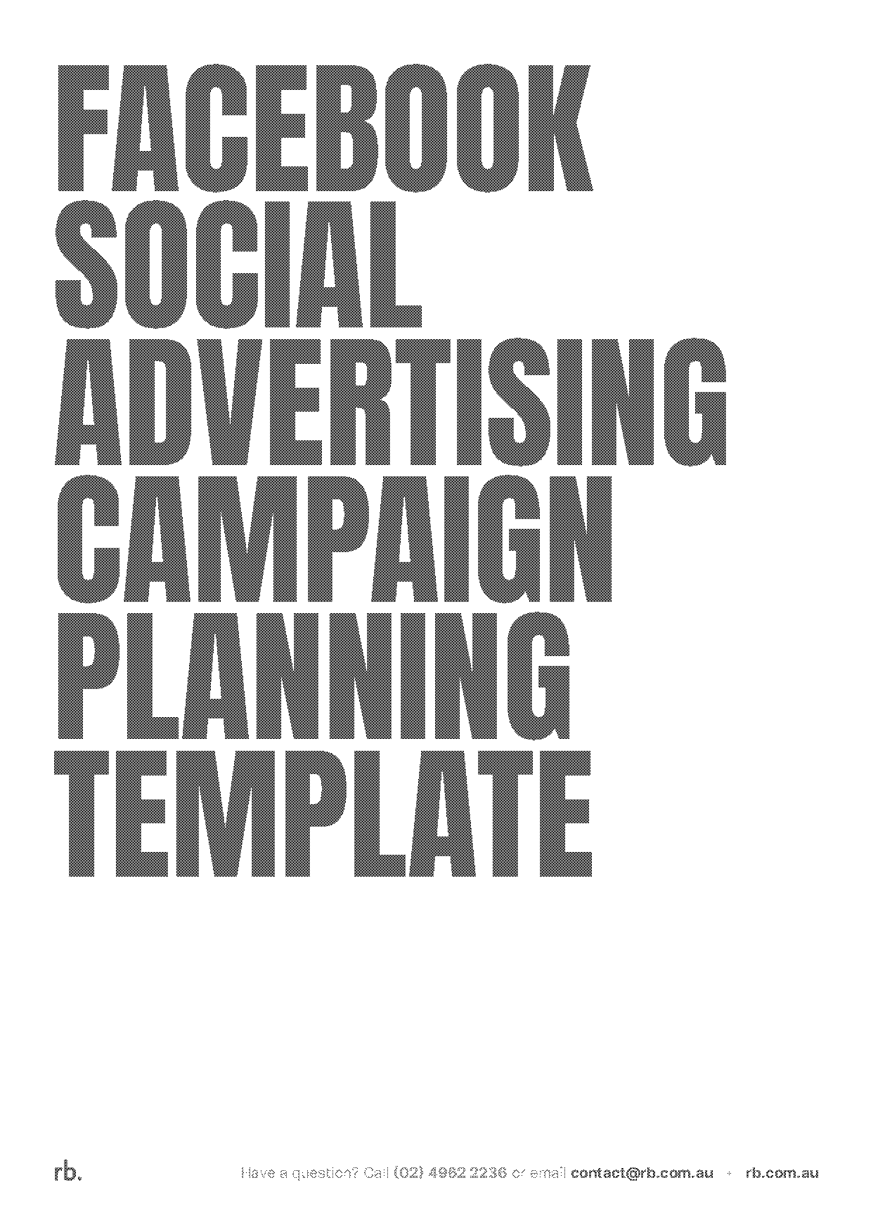 ads campaign plan template