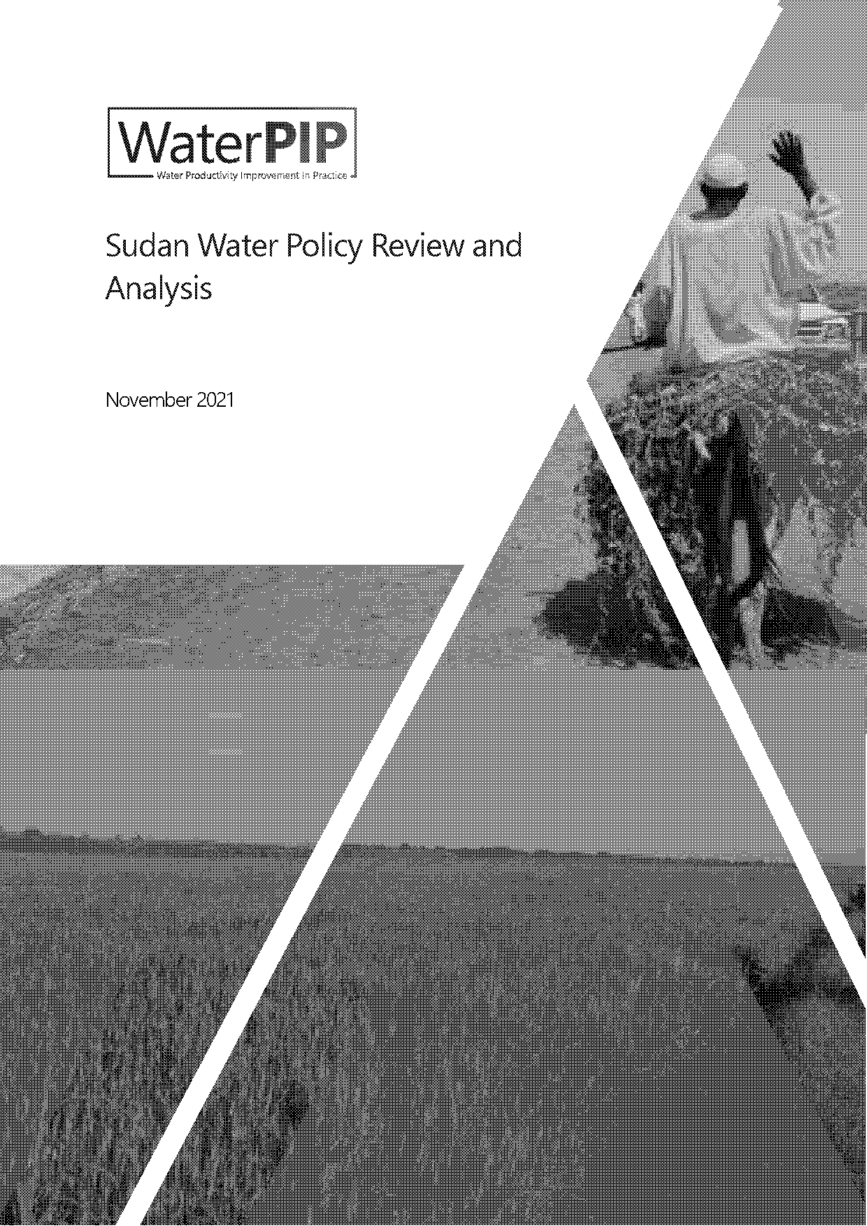 how can a national water policy be written for sudan