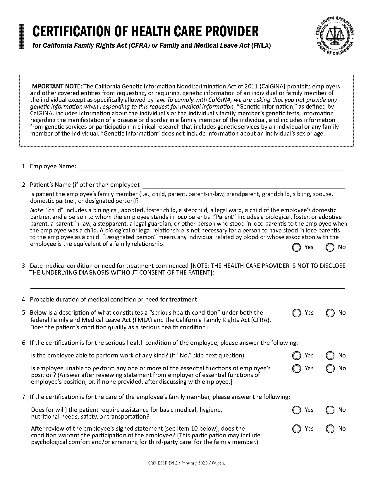 california dmv medical form