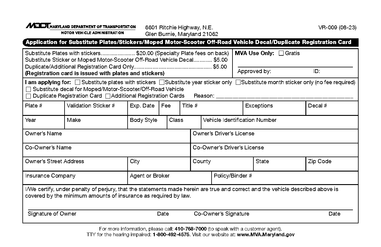 dmv maryland tag renewal