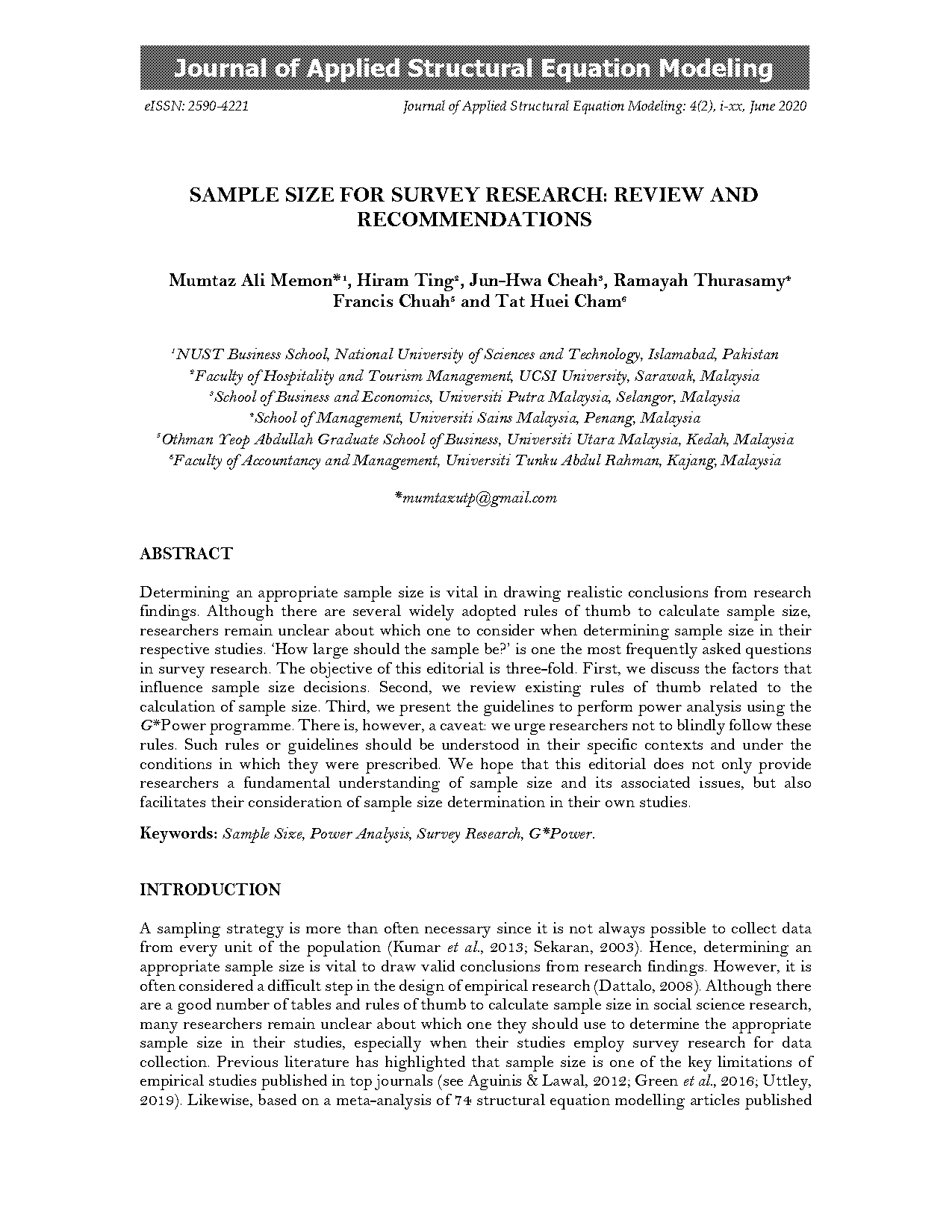 meaning of sampling in research method