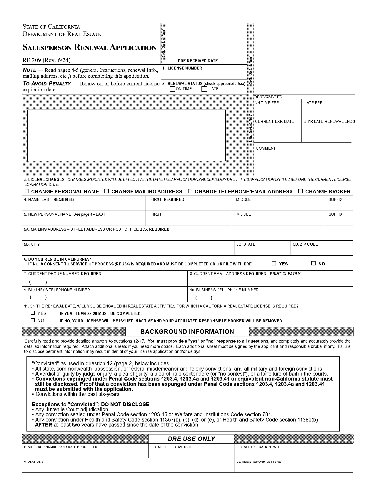 california dmv real id renewal document