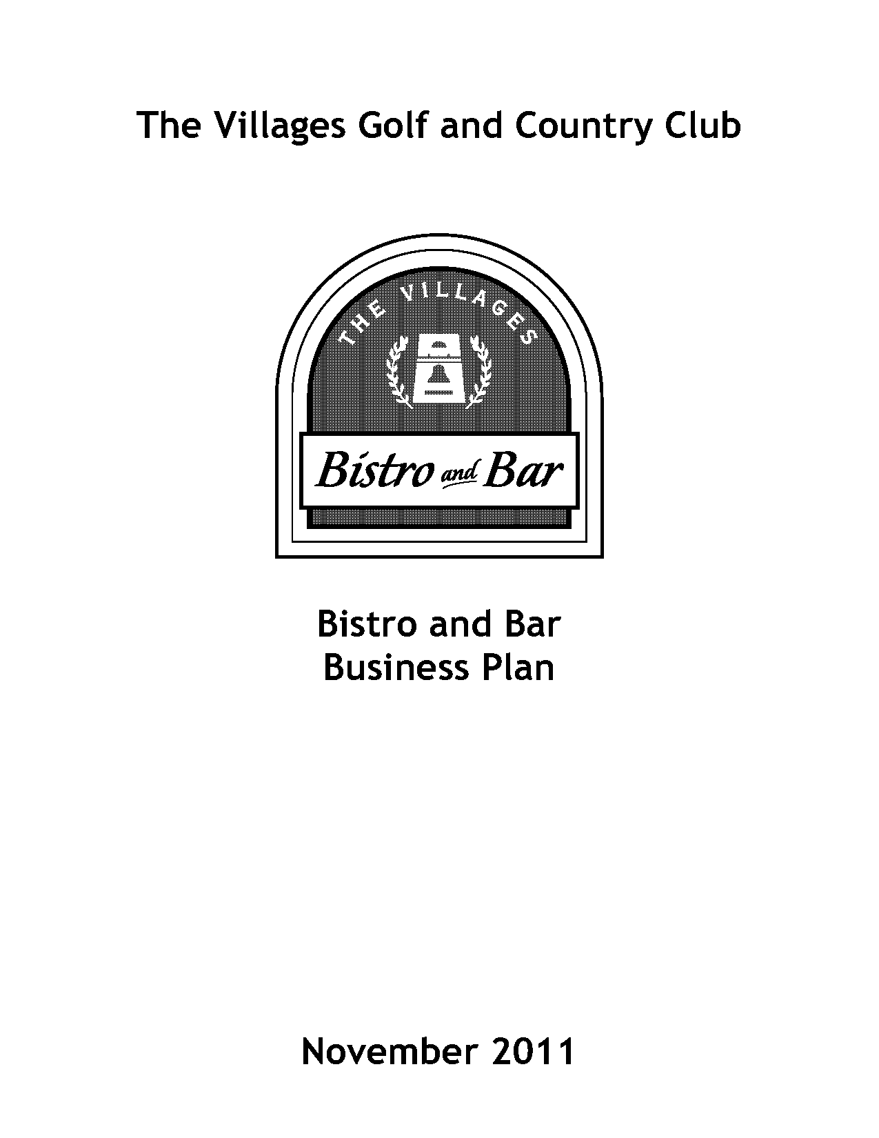 country club business plan template