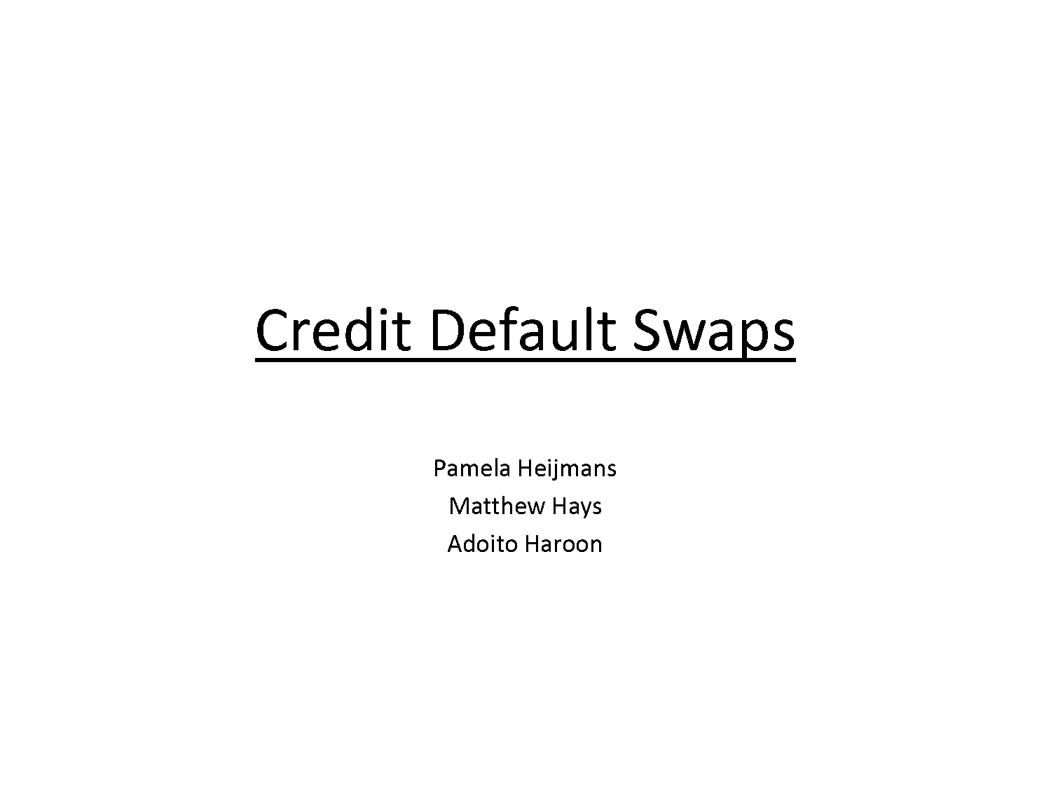 sample credit default swap agreement