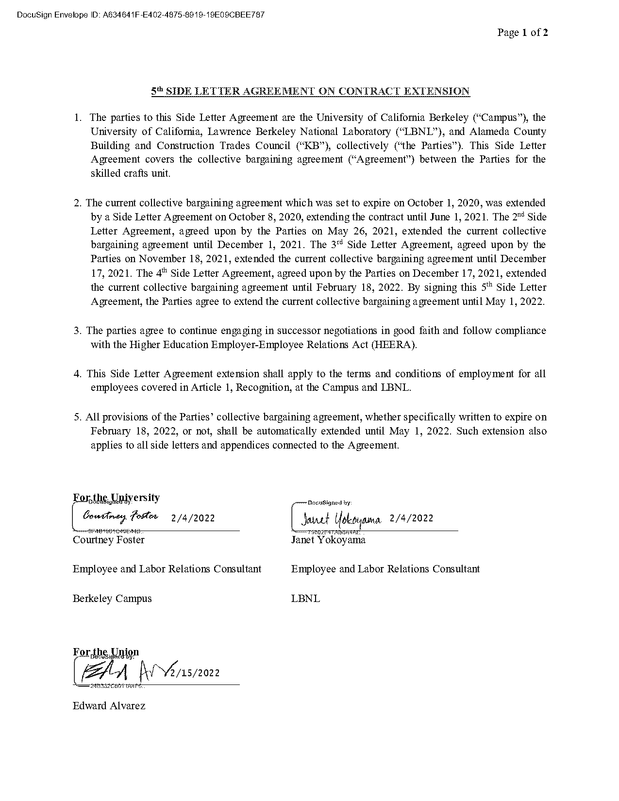 contract extension offer letter