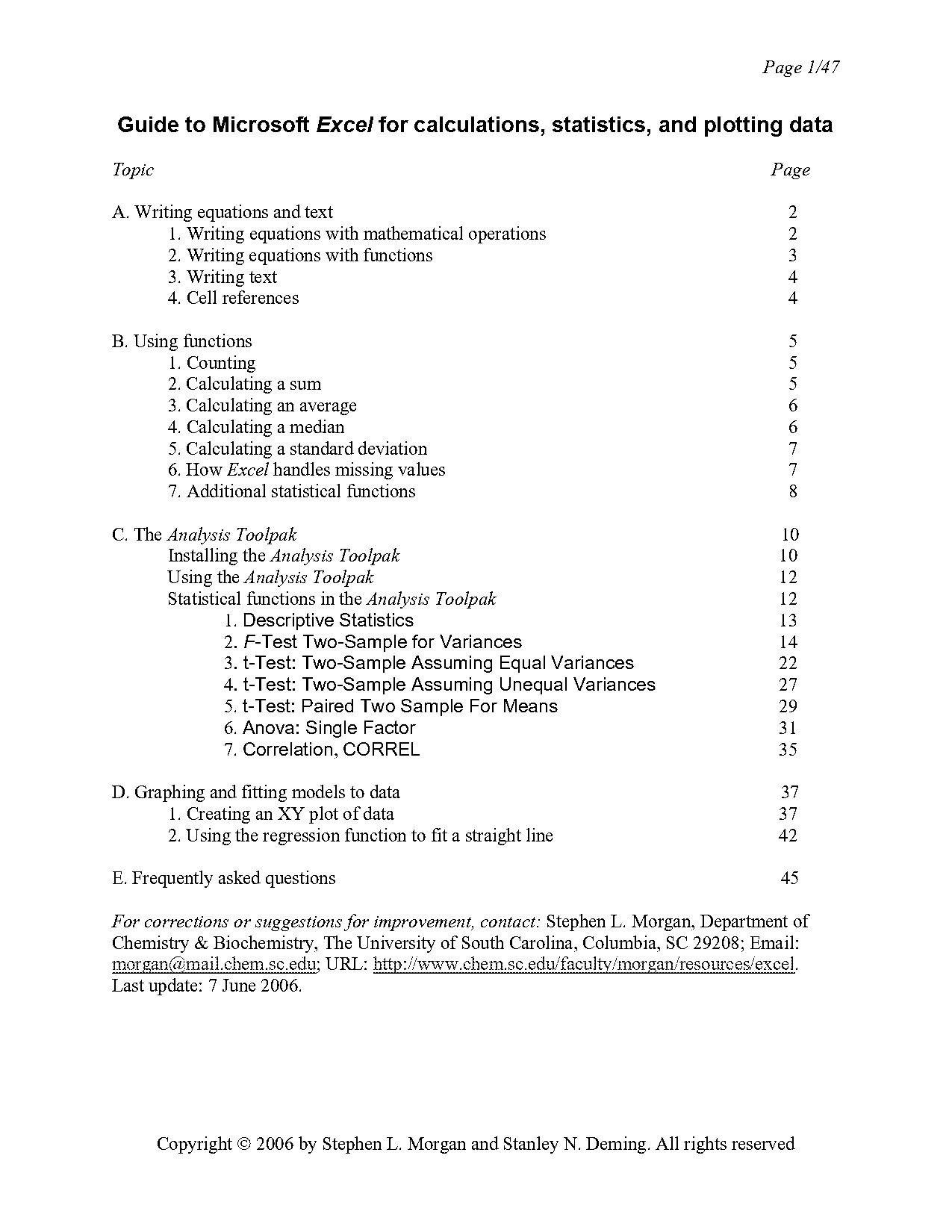 excel trend function ignore blank cells