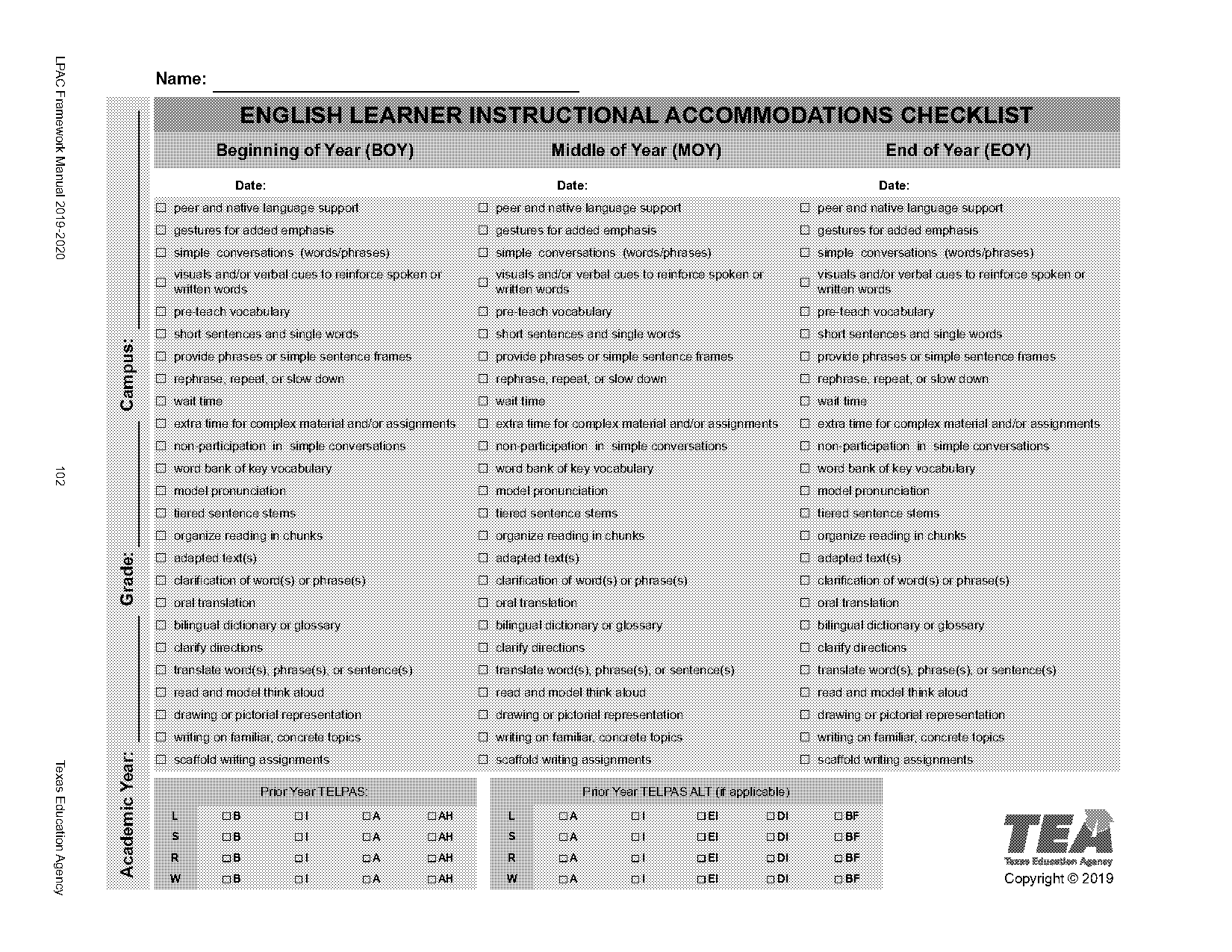 simple checklist template word