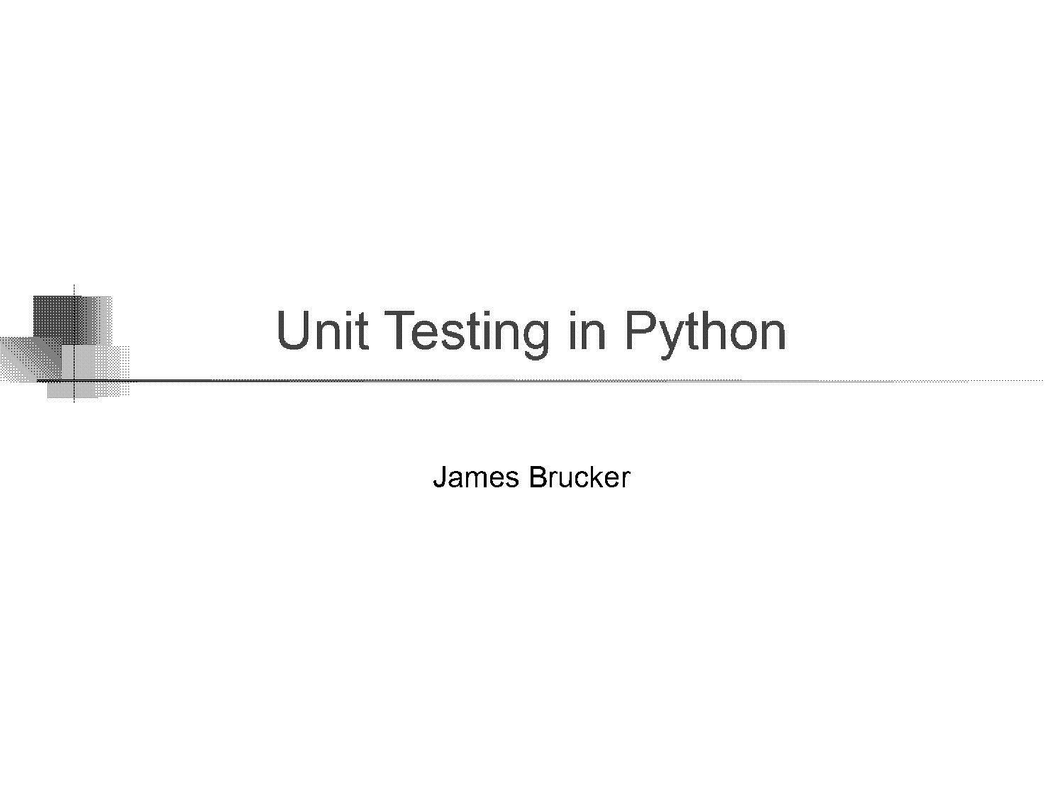 python unit test sample code