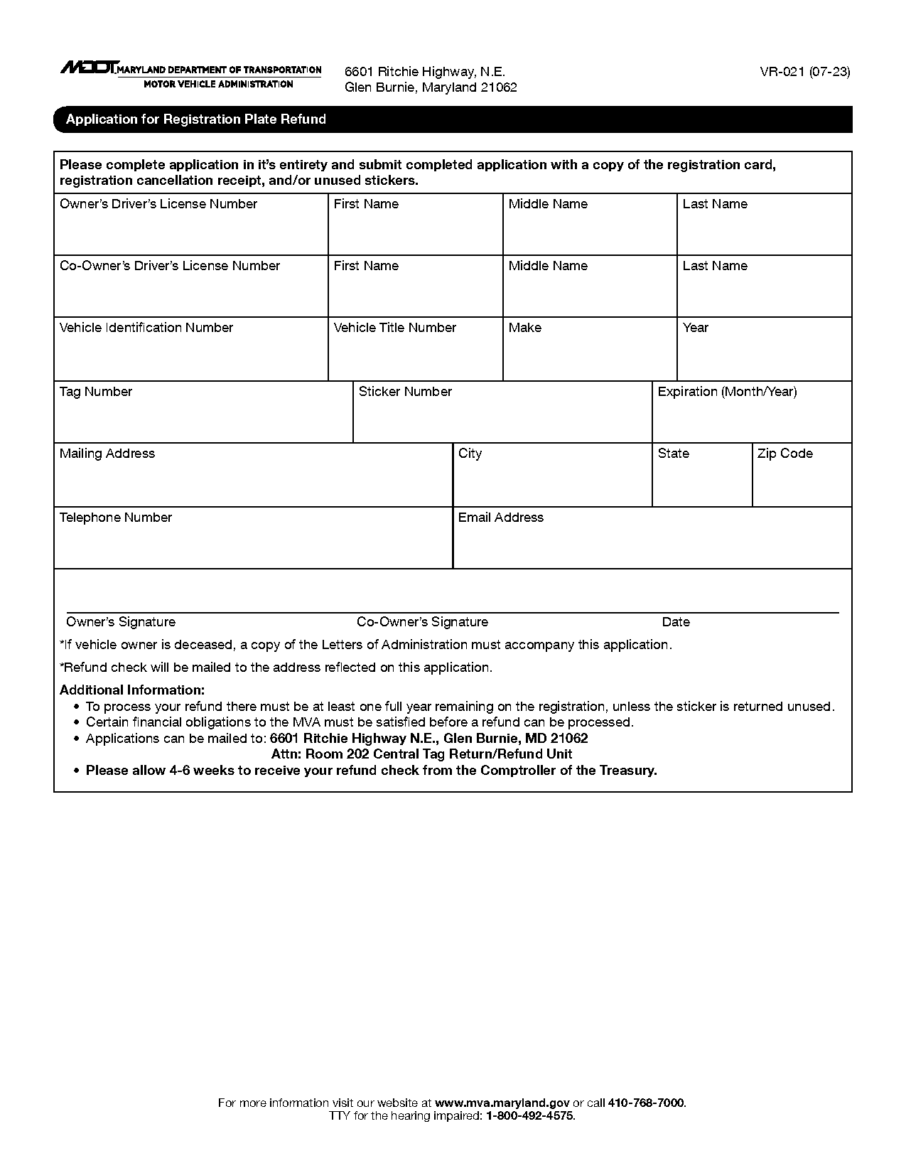 dmv maryland tag renewal