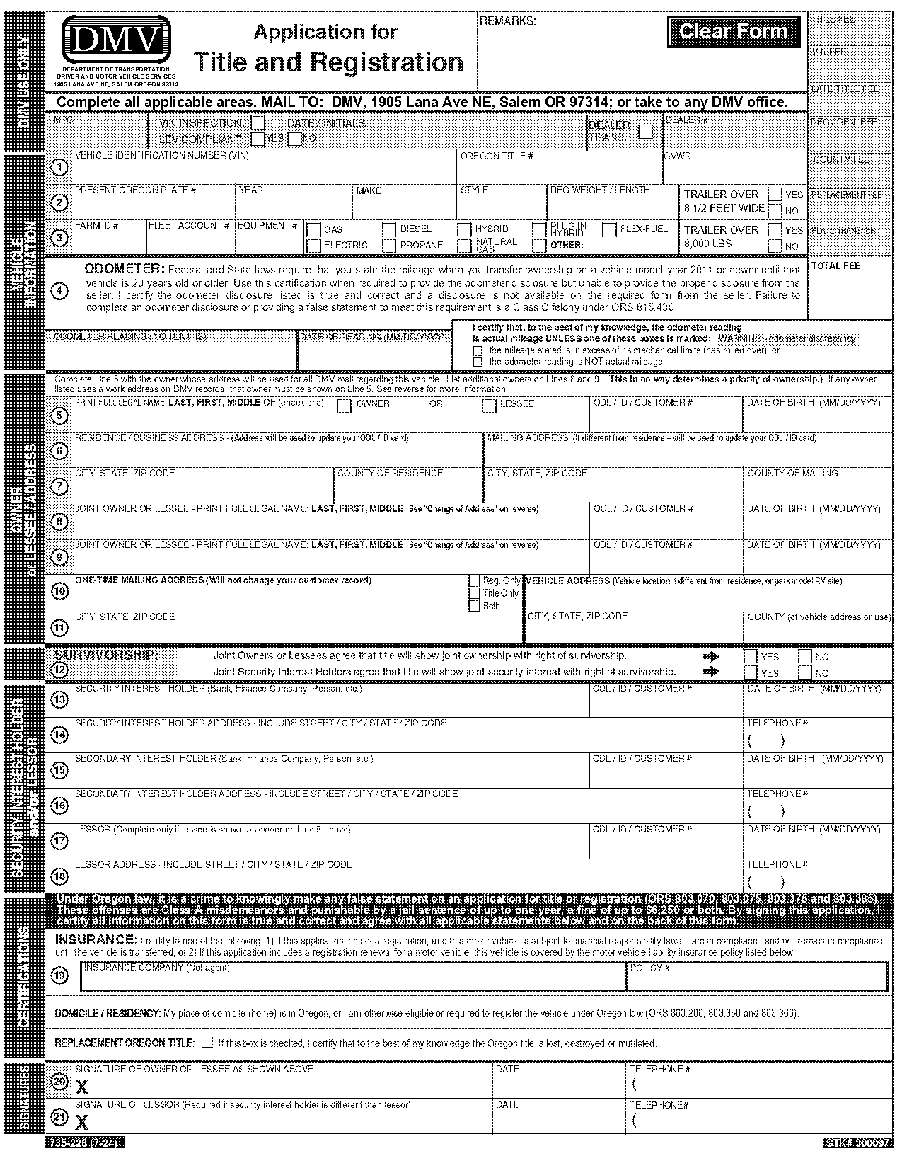 texas dmv request change to title