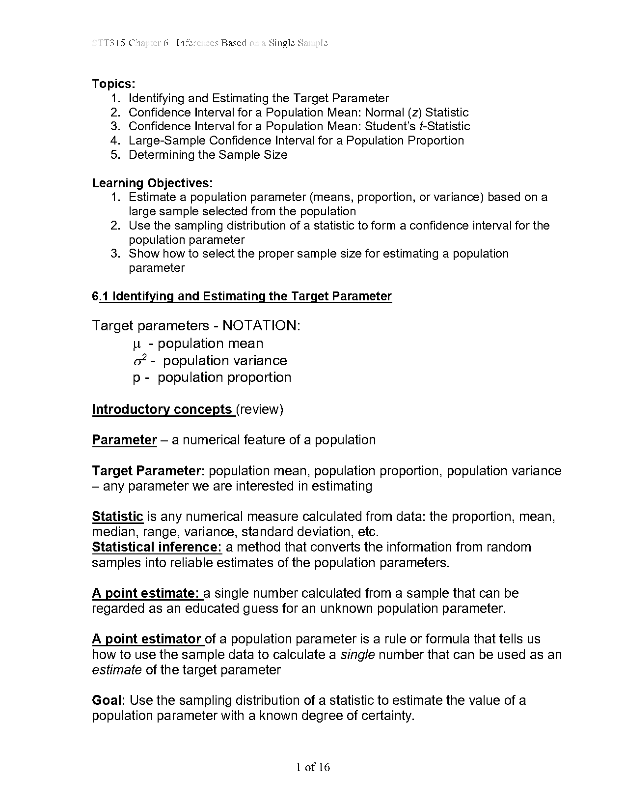 sample size for finding a population mean