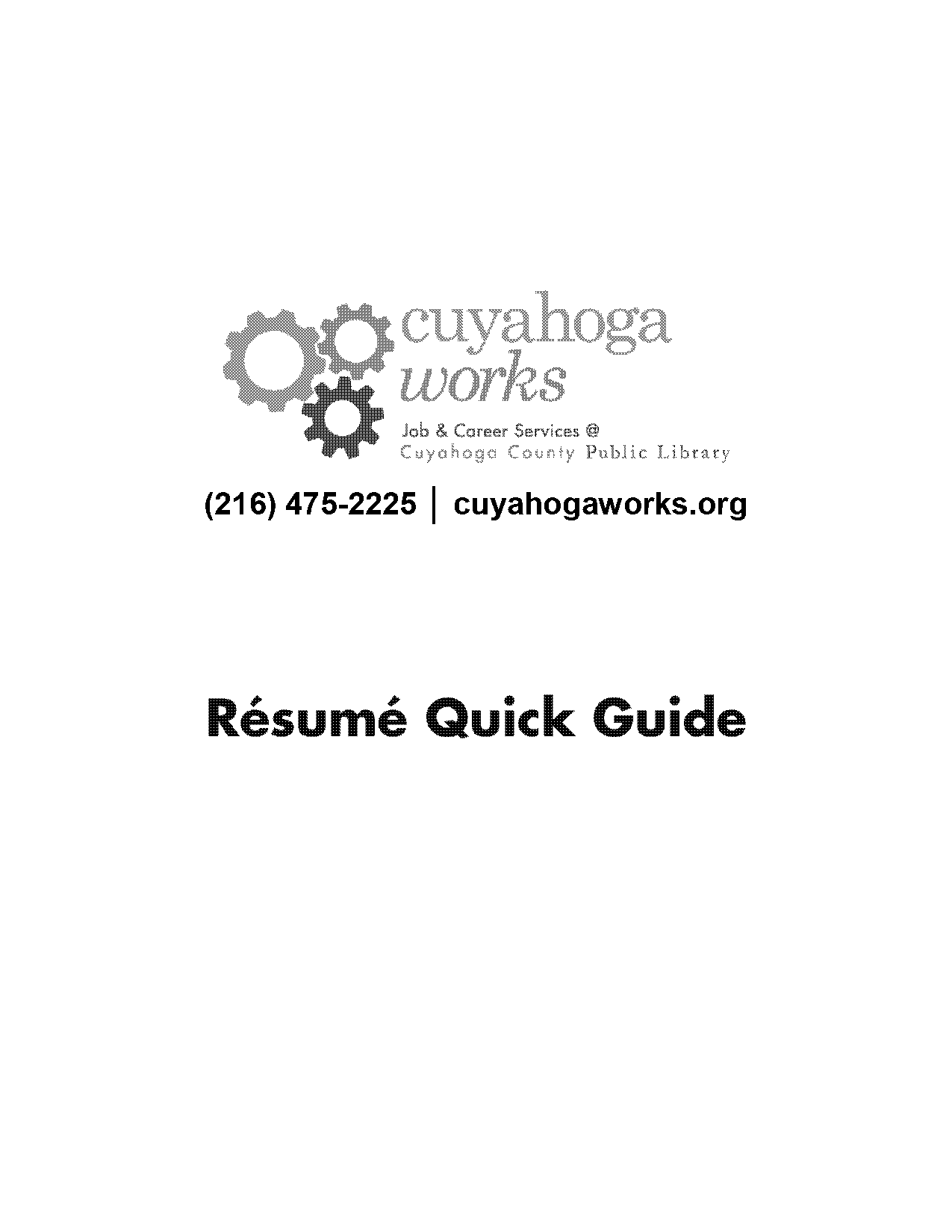 easy resume format free