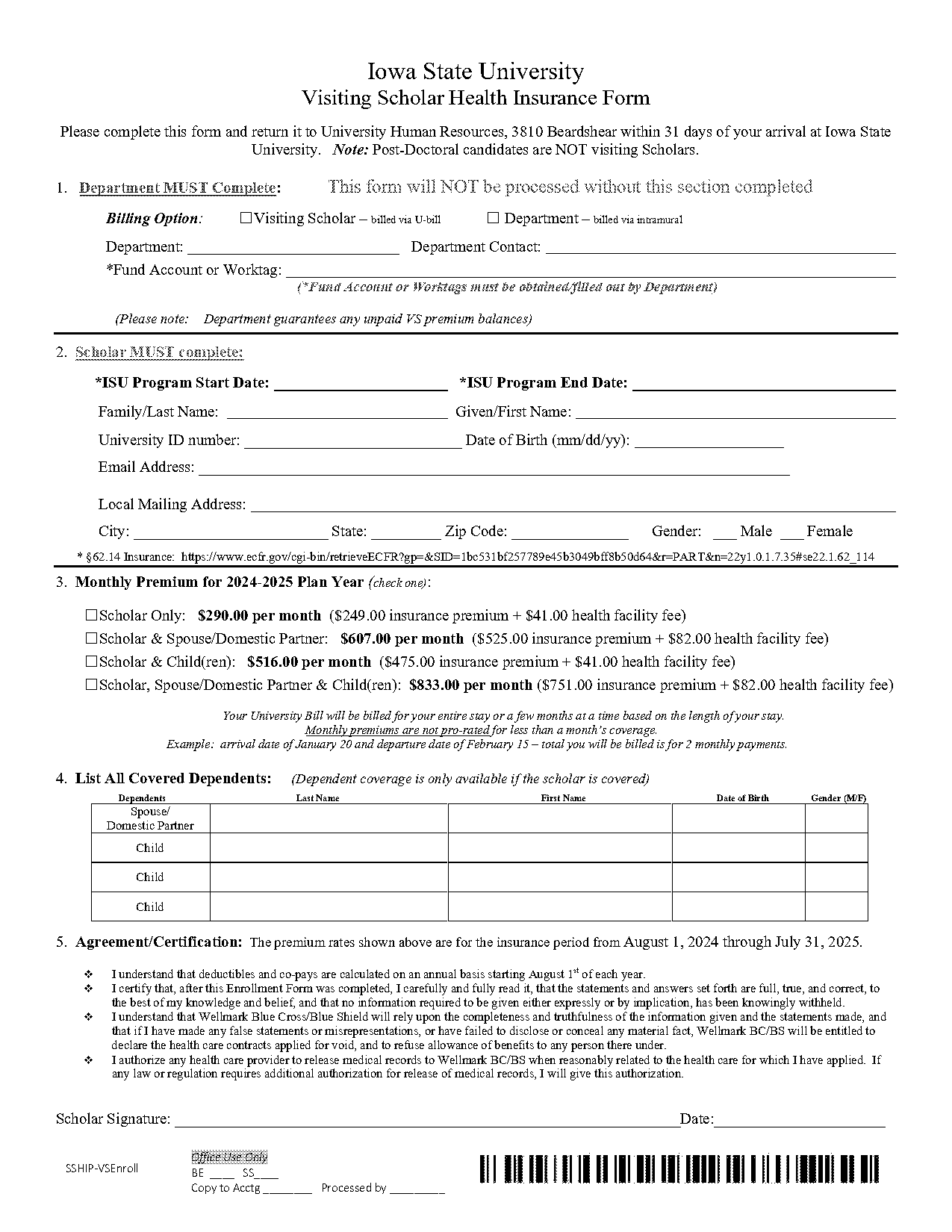 iowa state university intramural form