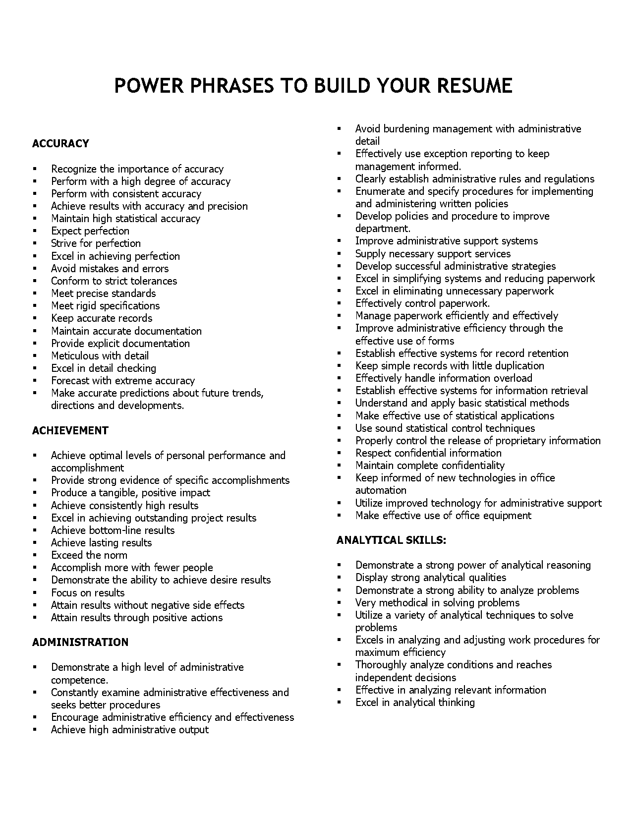 format technical skills on resume