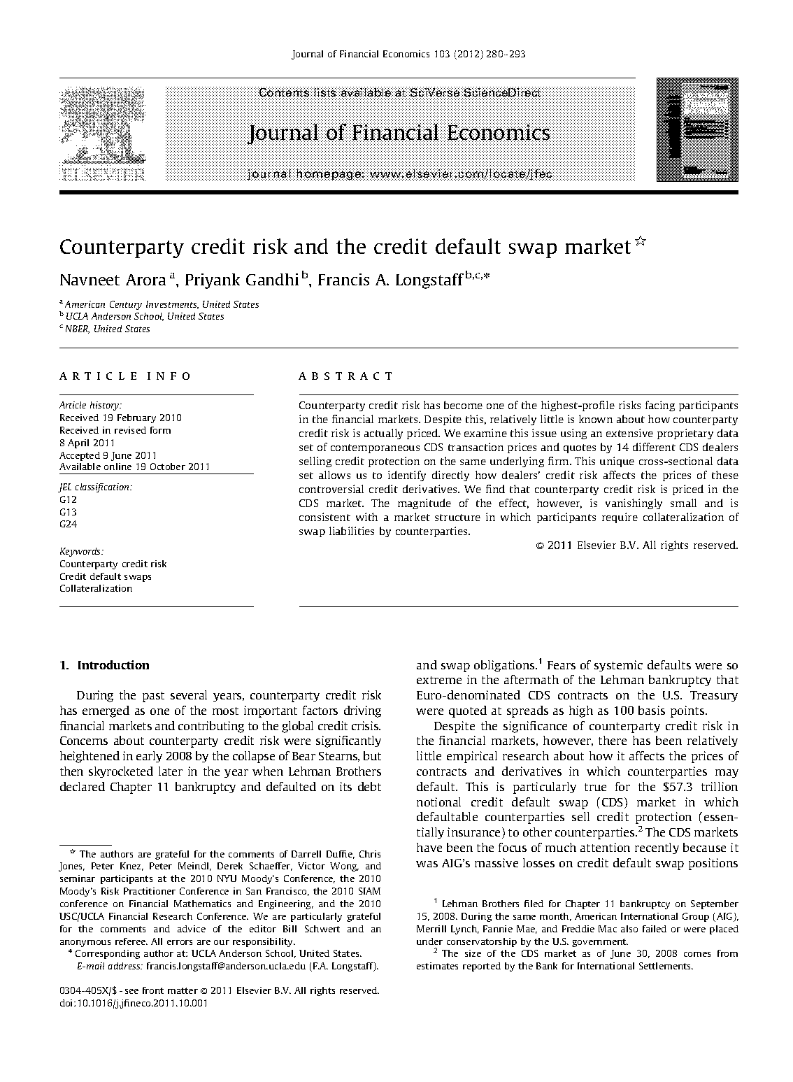 sample credit default swap agreement