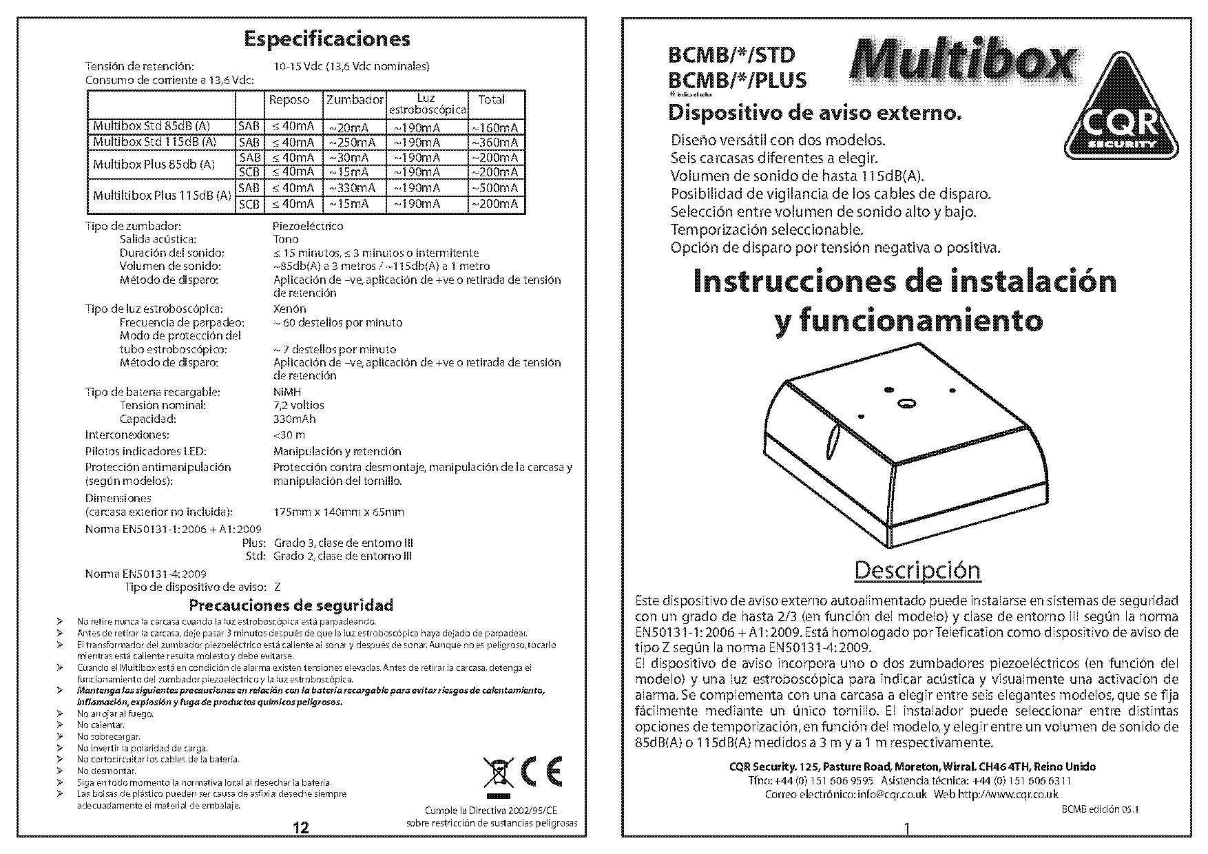 cqr multibox installation manual