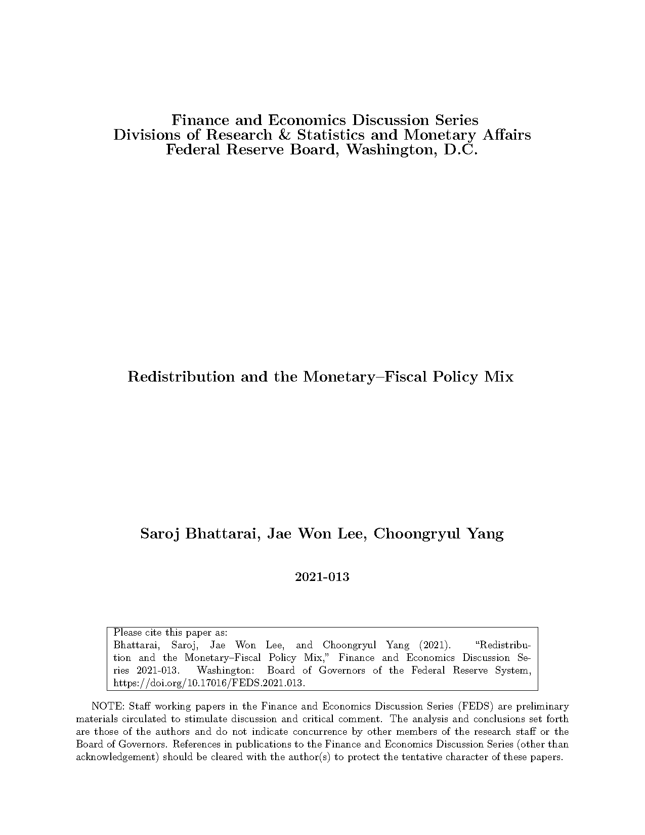 concept of fiscal monetary policy mix