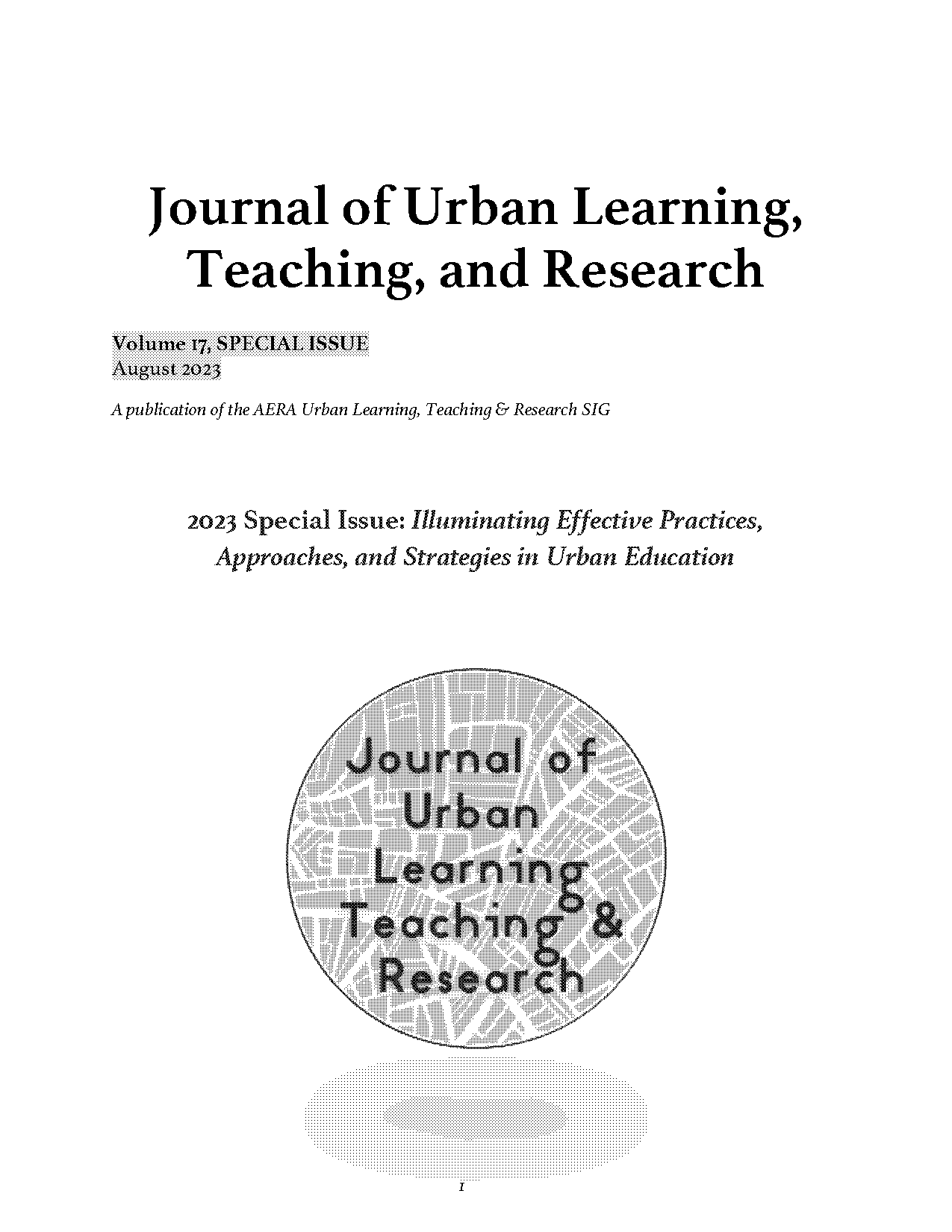 journal of urban education policy