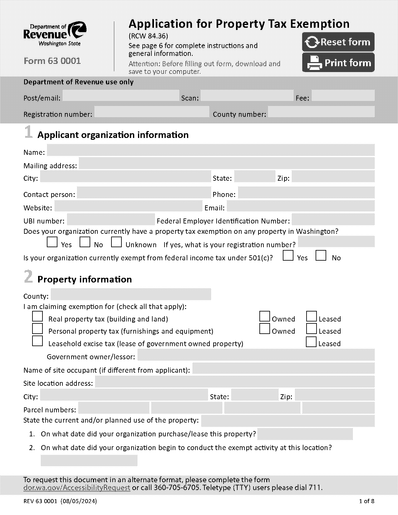 spreadsheet for donation and what it was used for