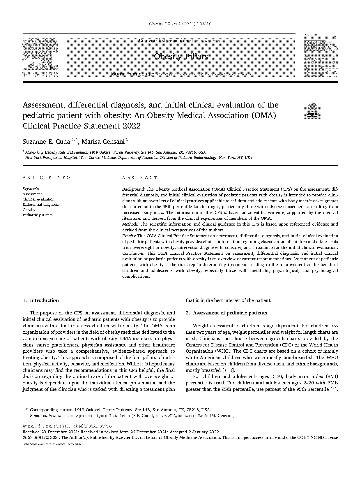 differential evaluation model first published