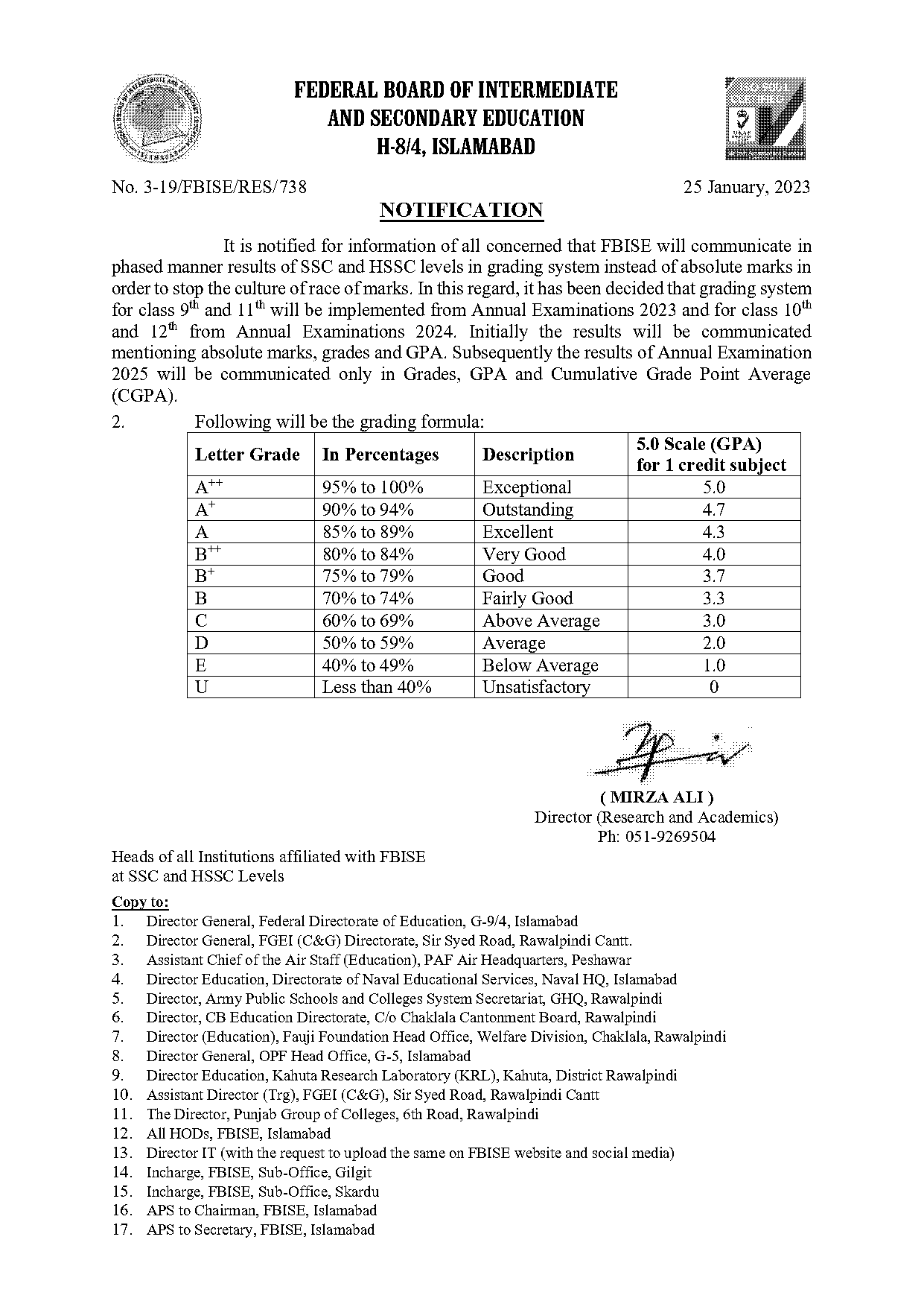 fbise pk news update notification