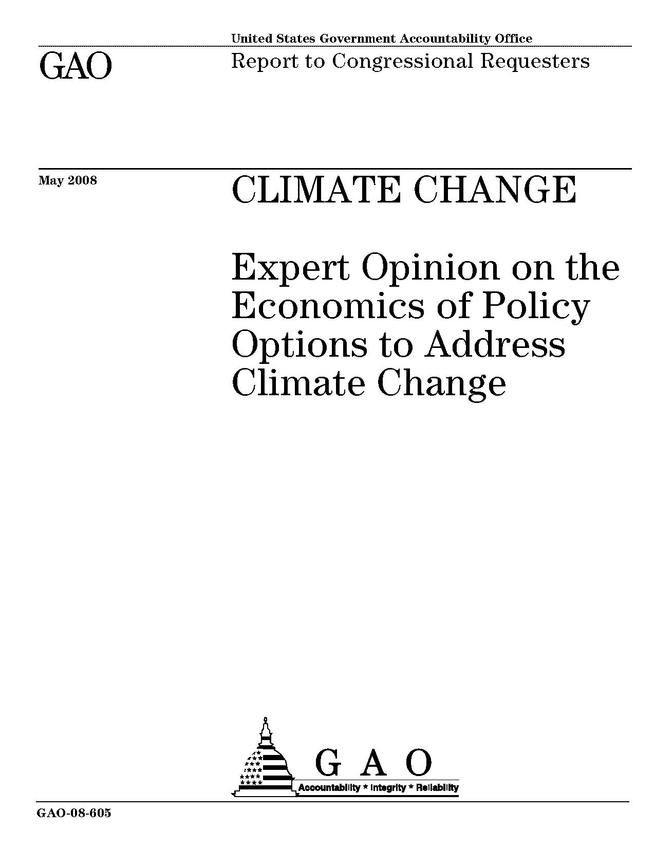 congress climate change policy