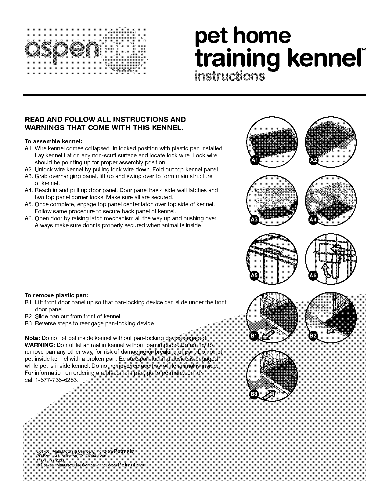 doskocil dog crate assembly instructions