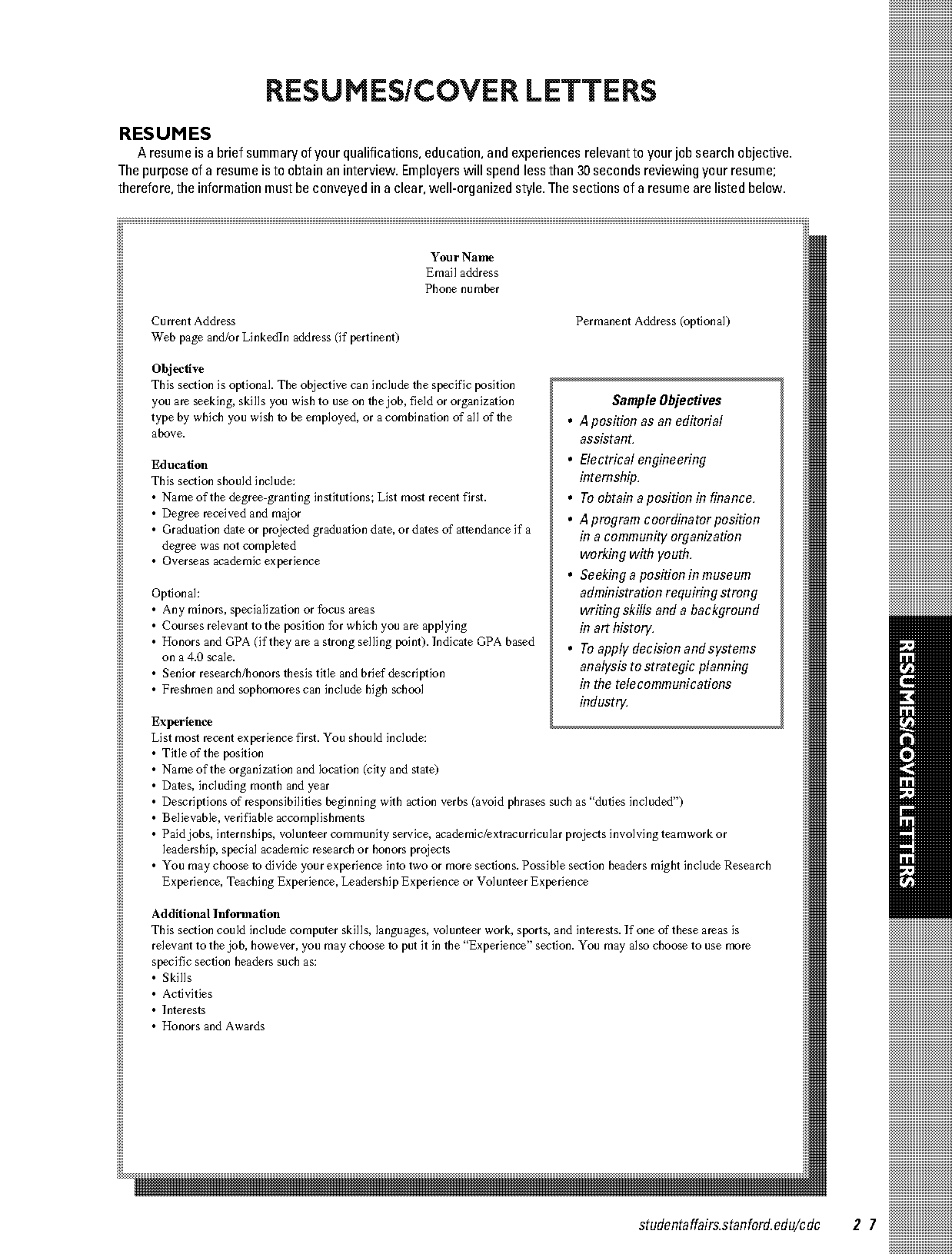 congressional intern resume examples