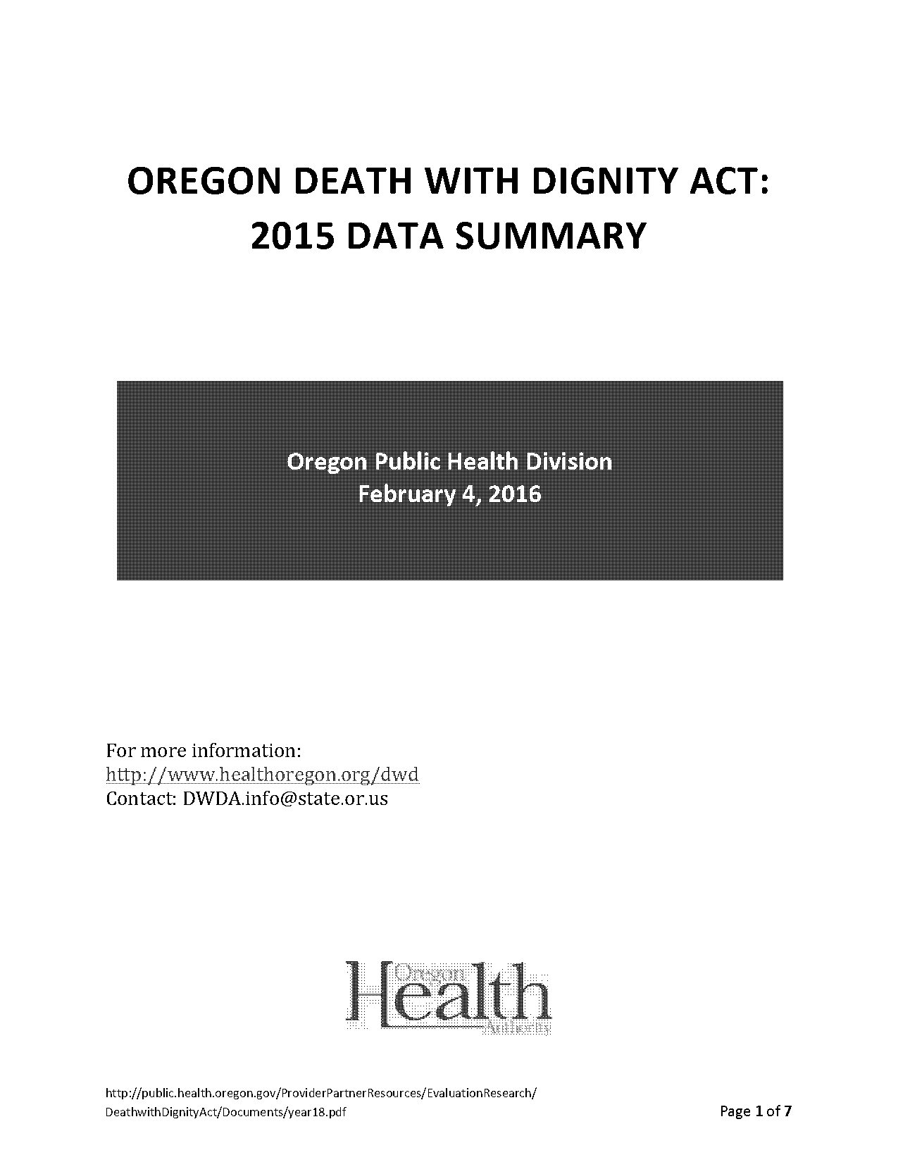 death with dignity act public law number