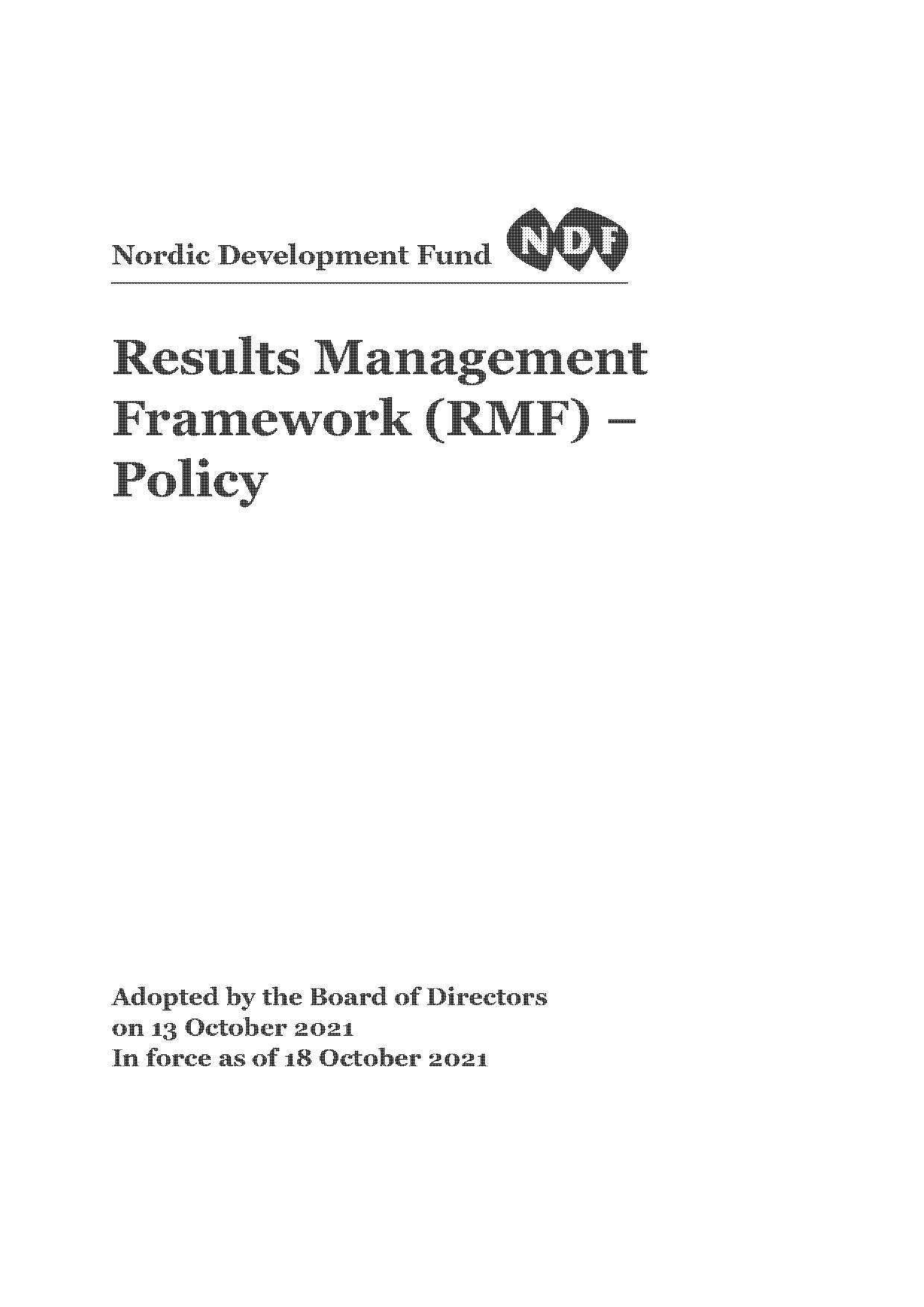 policy management framework pdf