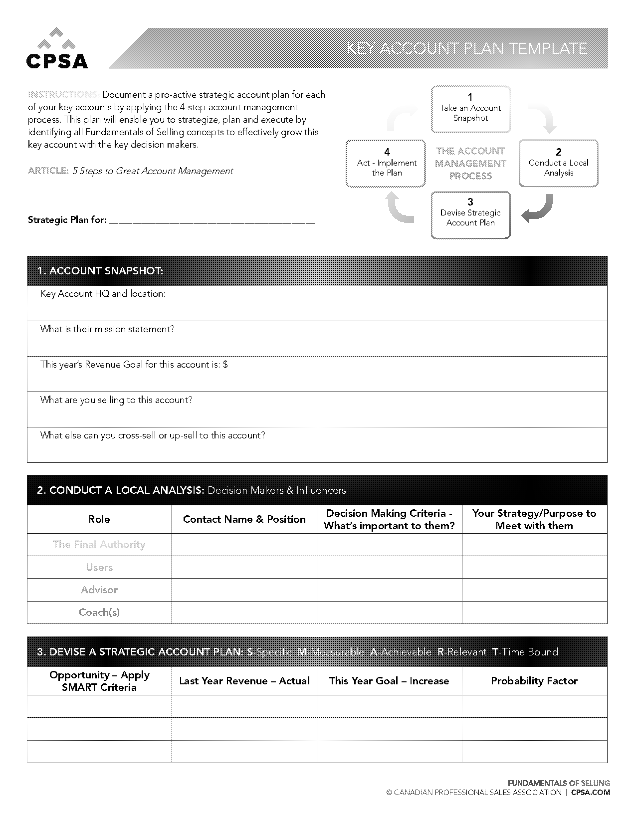 account development plan example