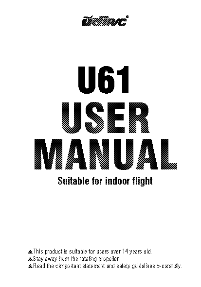 instruction manual for udi rc ufo drone