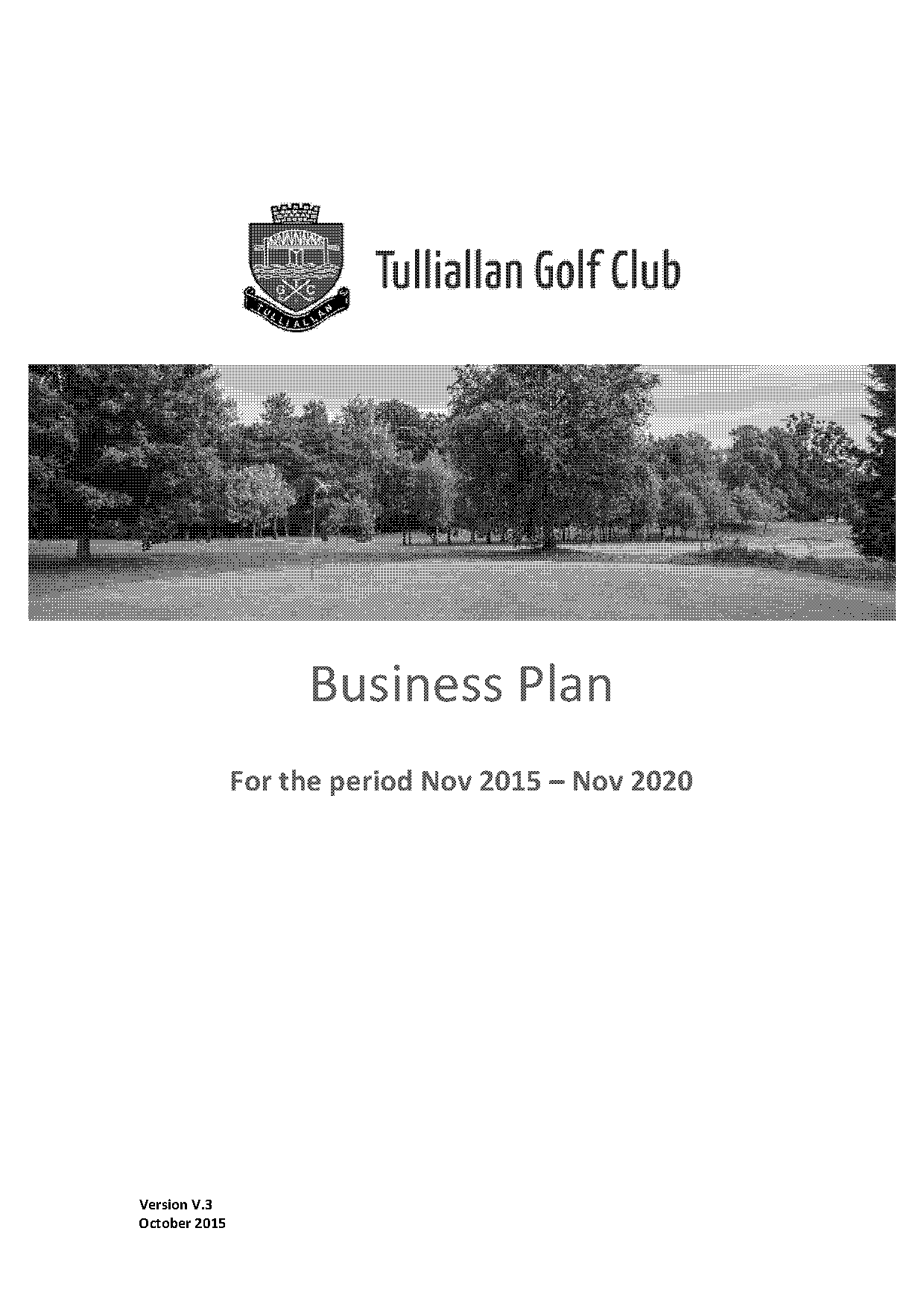 country club business plan template