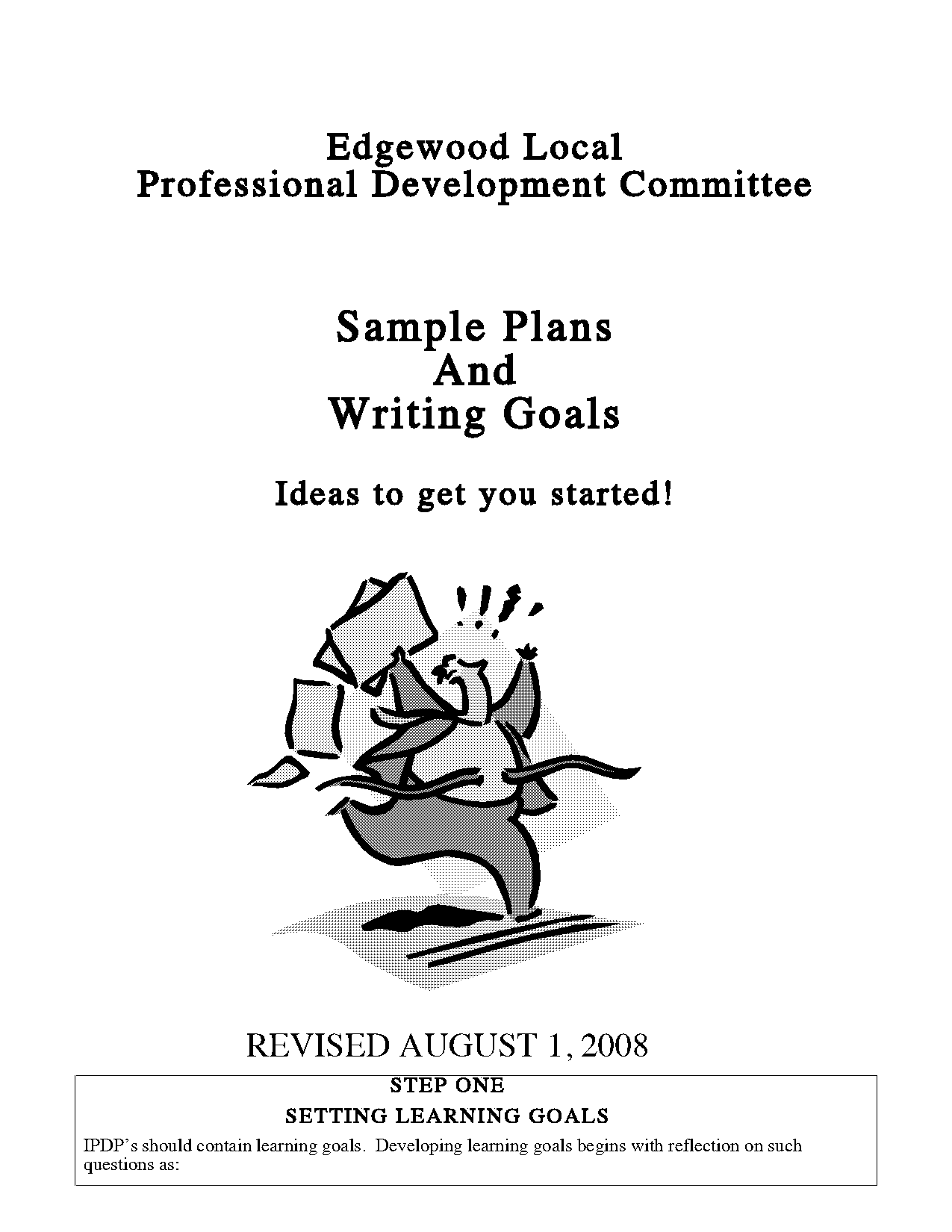 individual development plan for teachers sample